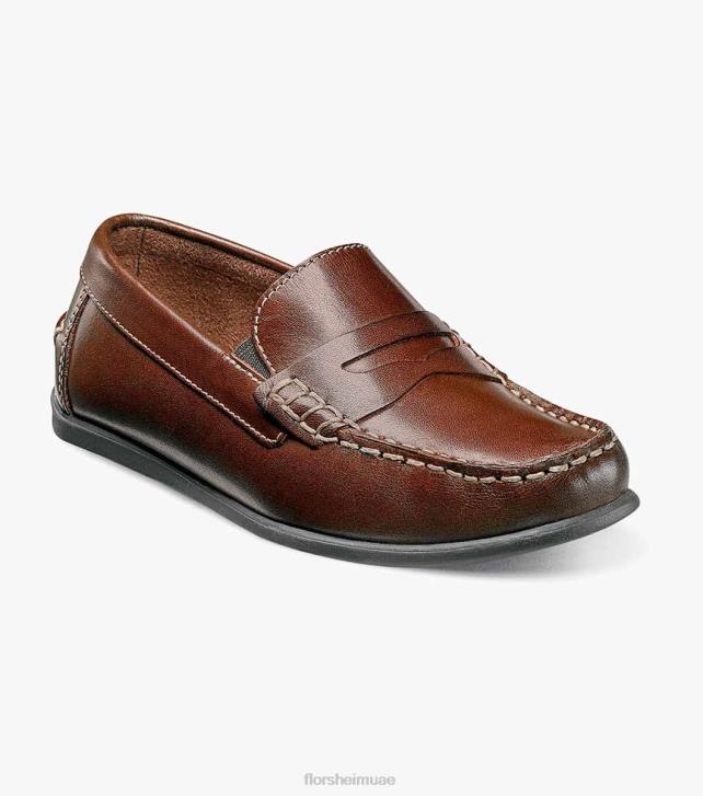 Florsheim أطفال جاسبر الابن. سائق moc تو بيني 6B6H437 بني الأحذية