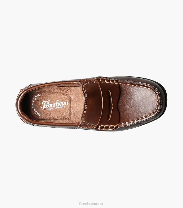 Florsheim أطفال جاسبر الابن. سائق moc تو بيني 6B6H437 بني الأحذية