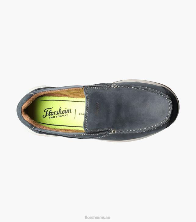 Florsheim أطفال بحيرات عظيمة الابن. زلة اصبع القدم moc 6B6H464 النيلي الأحذية