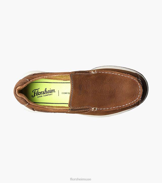 Florsheim أطفال بحيرات عظيمة الابن. زلة اصبع القدم moc 6B6H465 حجر الأحذية
