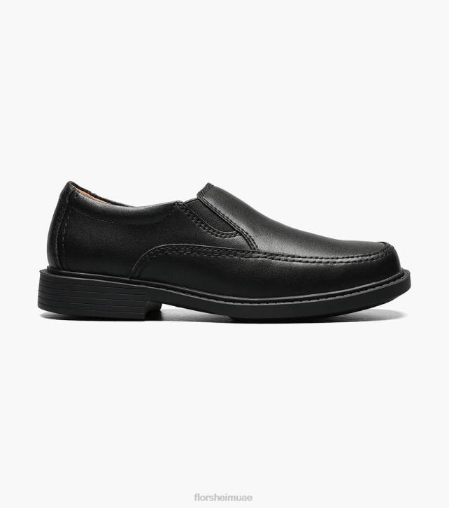 Florsheim أطفال بوجان الابن. الثاني moc اصبع القدم الانزلاق على 6B6H491 أسود الأحذية