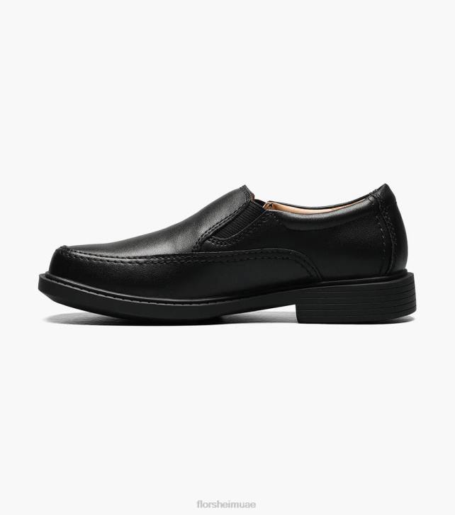Florsheim أطفال بوجان الابن. الثاني moc اصبع القدم الانزلاق على 6B6H491 أسود الأحذية