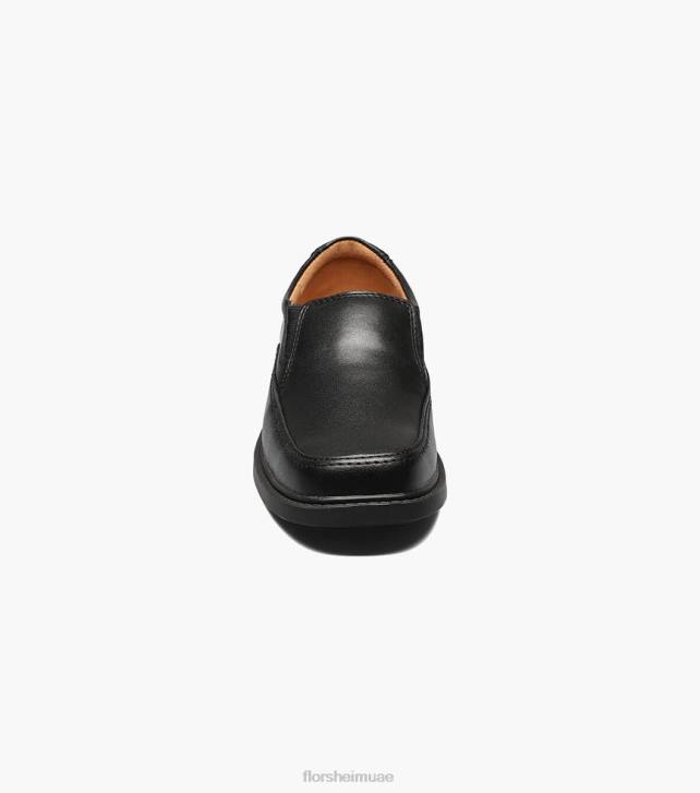 Florsheim أطفال بوجان الابن. الثاني moc اصبع القدم الانزلاق على 6B6H491 أسود الأحذية
