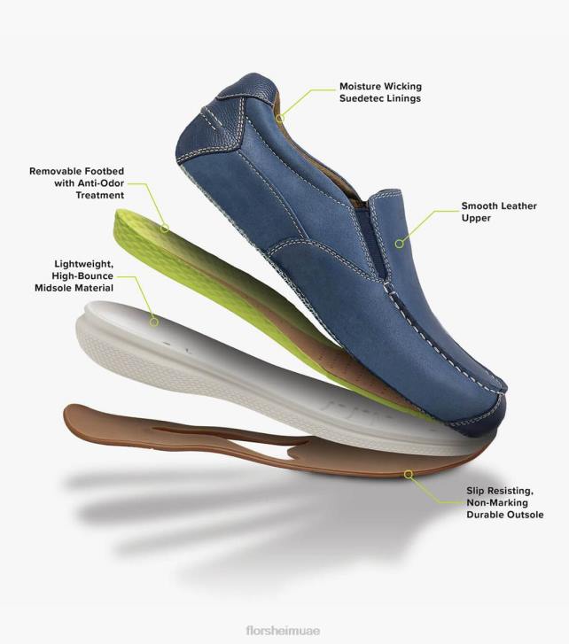 Florsheim رجال بحيرات كبيرة moc toe walk 6B6H380 هبط الأسود الأحذية