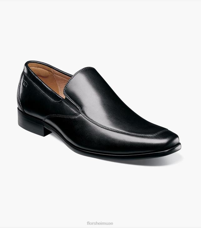 Florsheim رجال postino 2 زلة اصبع القدم البندقية 6B6H122 ناعم أسود الأحذية