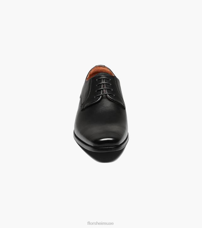 Florsheim رجال postino 2 سهل اصبع القدم أكسفورد 6B6H129 ناعم أسود الأحذية