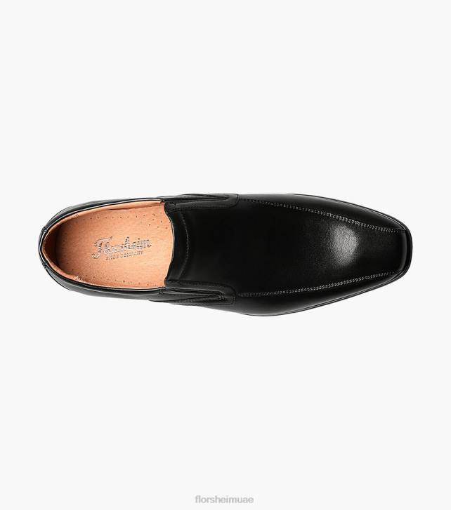 Florsheim رجال postino 2 اصبع القدم الدراجة الانزلاق على 6B6H195 ناعم أسود الأحذية