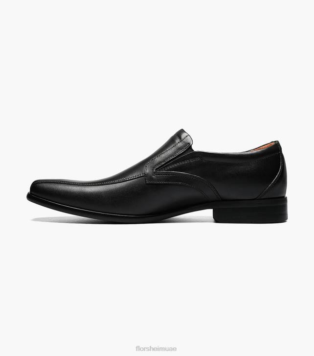 Florsheim رجال postino 2 اصبع القدم الدراجة الانزلاق على 6B6H195 ناعم أسود الأحذية