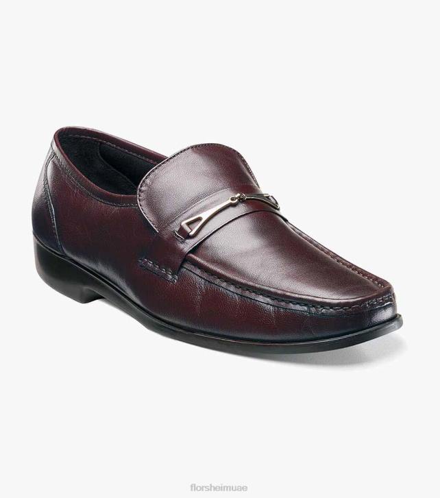 Florsheim رجال rovito moc اصبع القدم بت متعطل 6B6H256 بورجوندي الأحذية