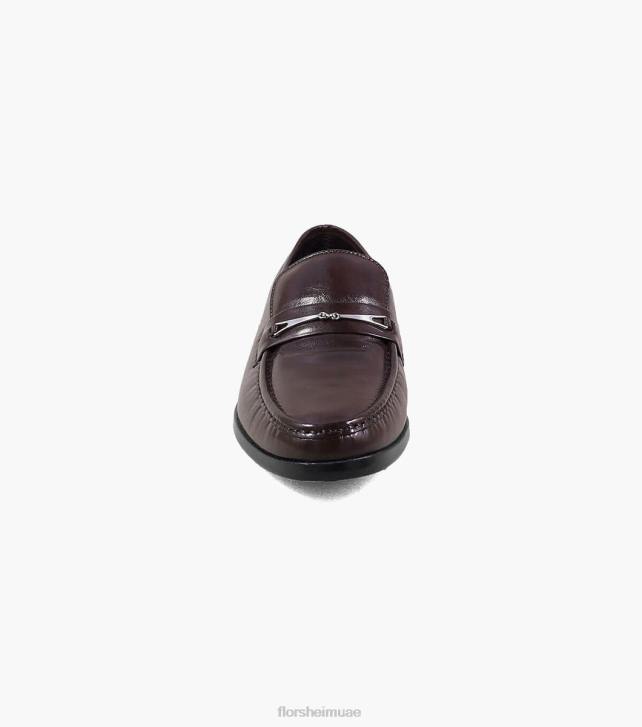 Florsheim رجال rovito moc اصبع القدم بت متعطل 6B6H256 بورجوندي الأحذية
