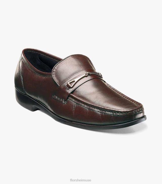 Florsheim رجال rovito moc اصبع القدم بت متعطل 6B6H257 بني الأحذية