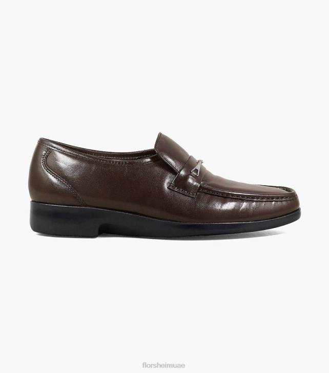 Florsheim رجال rovito moc اصبع القدم بت متعطل 6B6H257 بني الأحذية