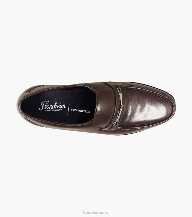 Florsheim رجال rovito moc اصبع القدم بت متعطل 6B6H257 بني الأحذية