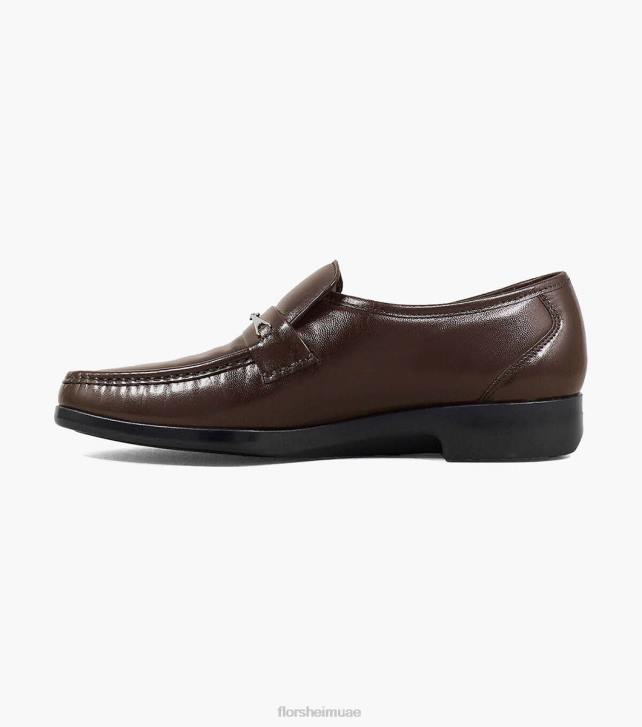 Florsheim رجال rovito moc اصبع القدم بت متعطل 6B6H257 بني الأحذية