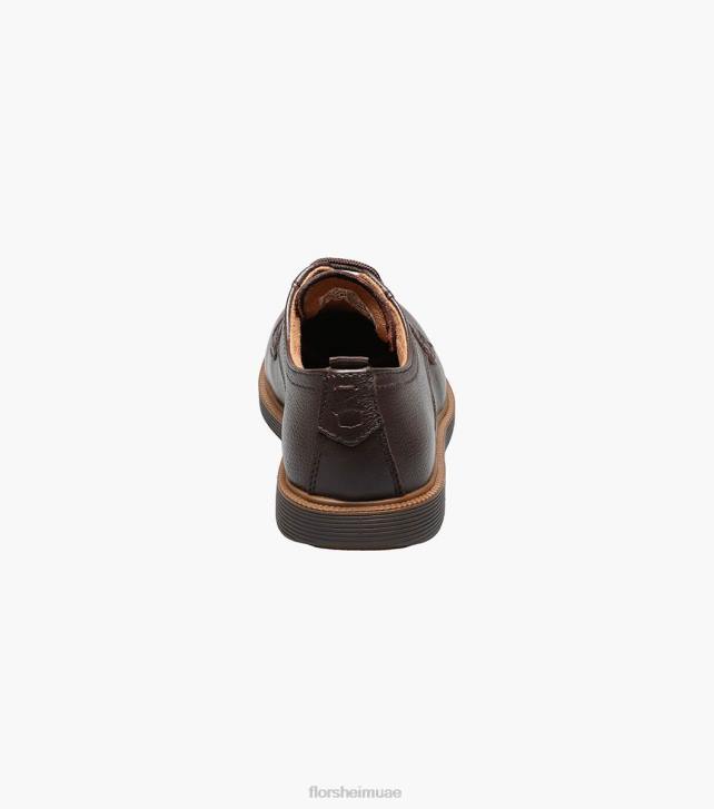 Florsheim أطفال supacush الابن. سهل اصبع القدم أكسفورد 6B6H454 هبط البني الأحذية