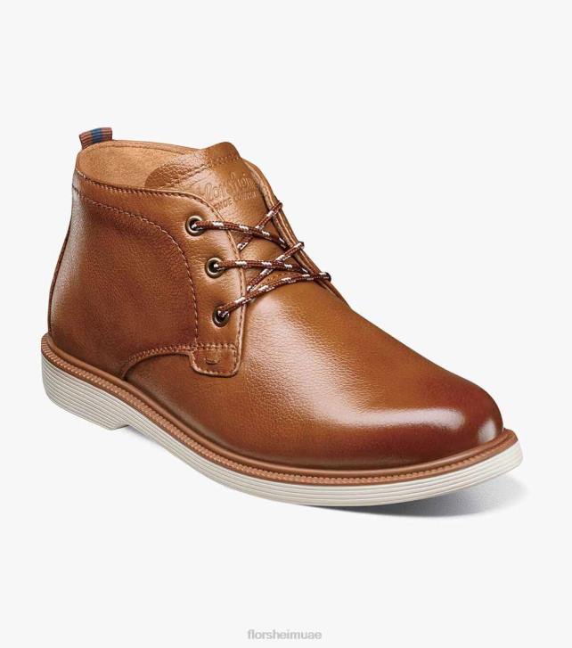 Florsheim أطفال supacush الابن. سهل اصبع القدم التمهيد chukka 6B6H449 كونياك الأحذية