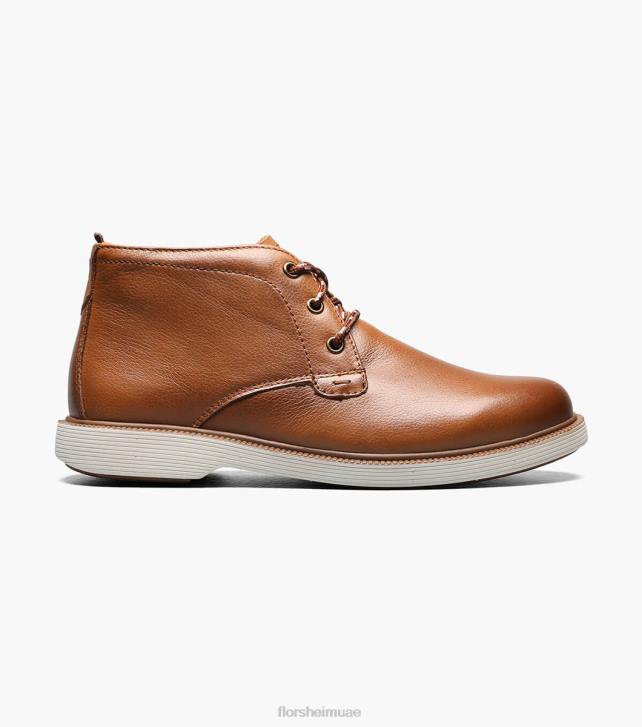 Florsheim أطفال supacush الابن. سهل اصبع القدم التمهيد chukka 6B6H449 كونياك الأحذية