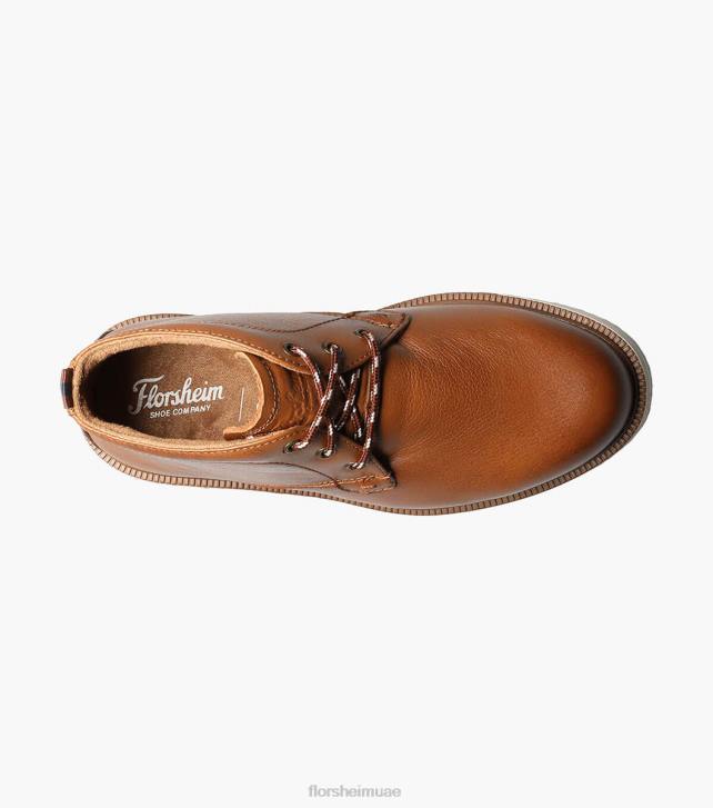Florsheim أطفال supacush الابن. سهل اصبع القدم التمهيد chukka 6B6H449 كونياك الأحذية