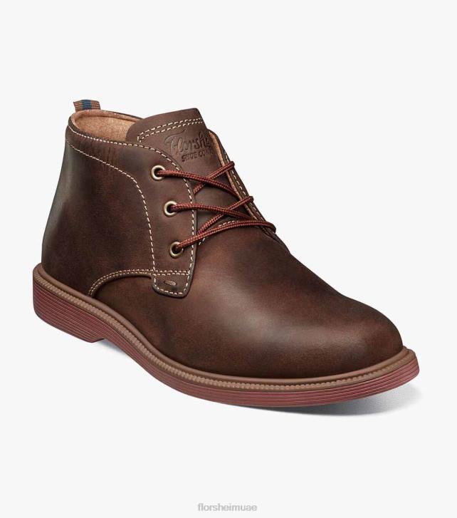 Florsheim أطفال supacush الابن. سهل اصبع القدم التمهيد chukka 6B6H450 الفصل البني الأحذية