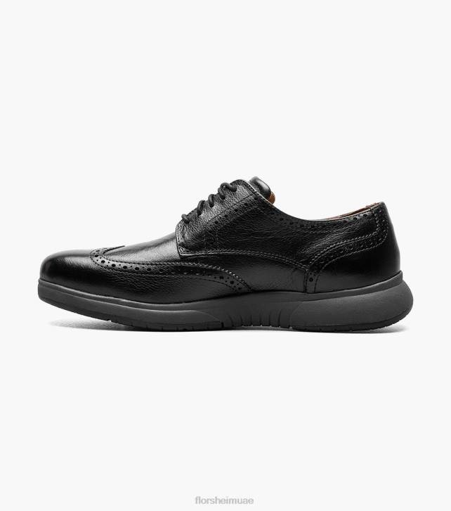 Florsheim رجال الذوق العمل الصلب اصبع القدم wingtip أكسفورد 6B6H405 أسود الأحذية